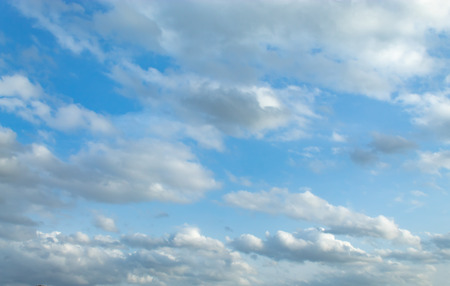 The beauty of the sky with clouds, and the sun.の写真素材