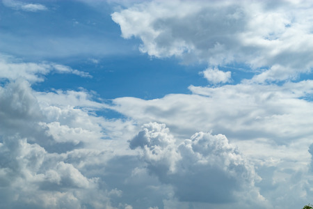 The beauty of the sky with clouds, and the sun.の写真素材