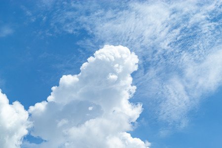 The beauty of the sky with clouds, and the sun.の写真素材