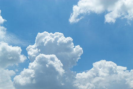 The beauty of the sky with clouds, and the sun.の写真素材