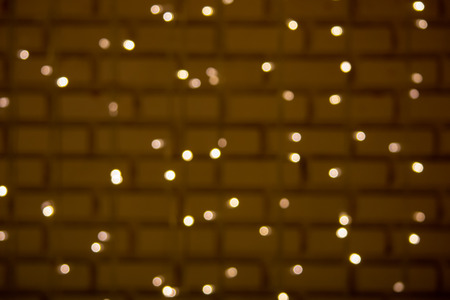 The blur of the bulb for decorative yellow gold, as the background.