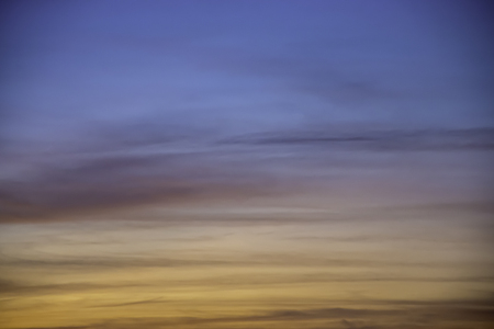 Sunset the evening light through the clouds.の写真素材