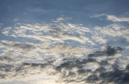 Black rain clouds on the sky n the evening.の写真素材