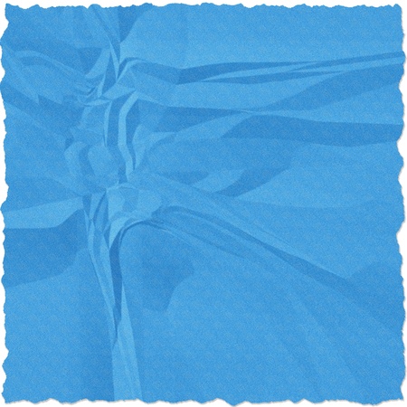 Blue torn paper isolate on white backgroundの写真素材
