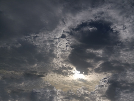 Angle in the dark skyの写真素材