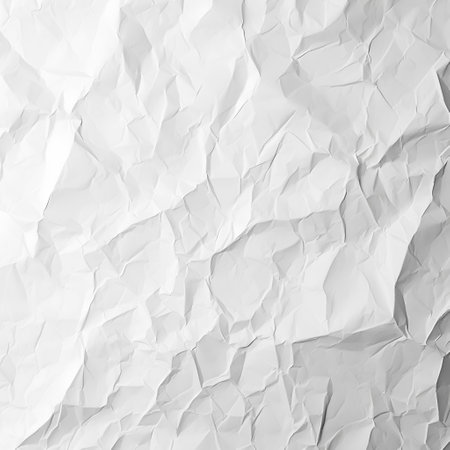 White crumpled paper as a background. Close-up.の素材