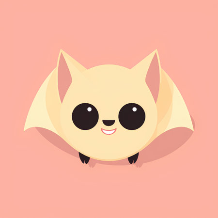 Cute cartoon fox. Vector illustration in flat style. Cute animal.の素材