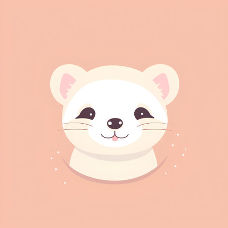 Cute baby panda bear. Vector illustration in cartoon style.の素材