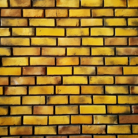 Brick wall texture background. Yellow brick wall texture. Brick wall backgroundの素材
