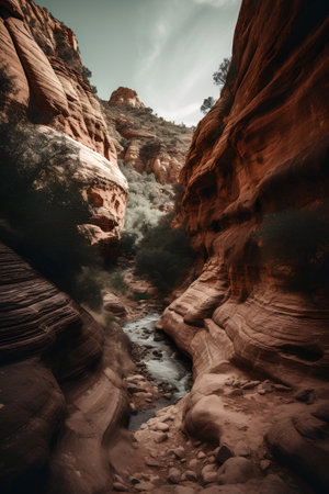 Zion National Park is an American national park located in southwestern Utah near the town of Springdale.の素材