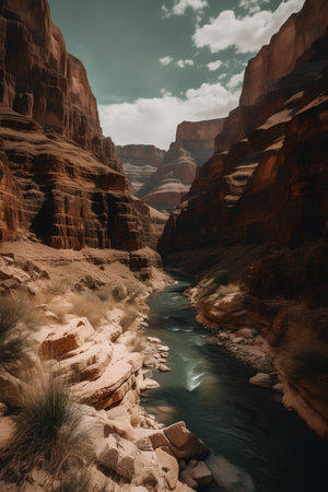 Hiking in the desert of Utah. United States of America.の素材