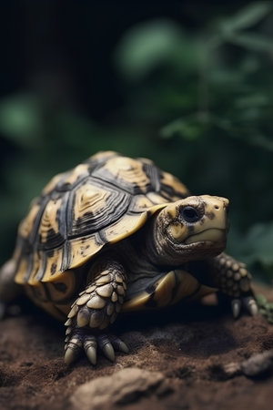 African Spurred Tortoise (Geochelone sulcata)の素材