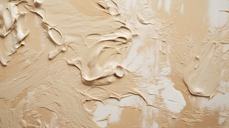 Liquid foundation texture as background, closeup. Cosmetic cream texture.の素材