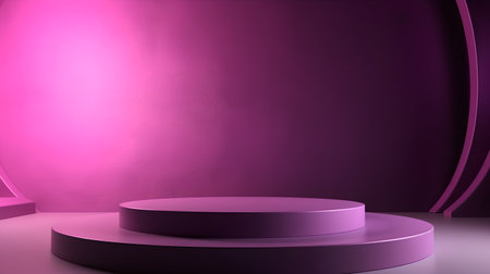 Abstract scene podium mockup. Award ceremony concept. 3d renderの素材