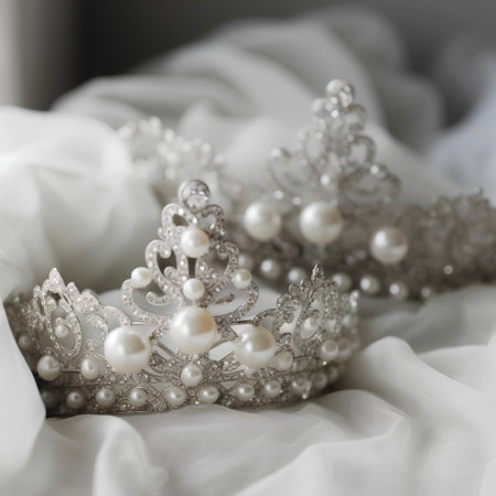 low key image of beautiful queen/king crown. vintage filtered imageの素材