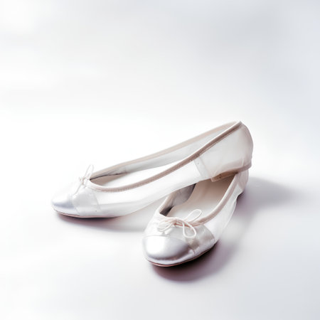 wedding shoes isolated on a white background. studio shot.の素材