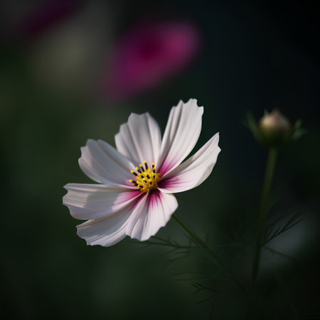 Cosmos flower in the garden. Soft focus, shallow DOF.の素材