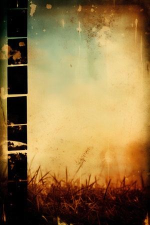 Grunge background with space for text or image. For creative layout design, vintage-style illustrations, and web site wallpaper or textureの素材