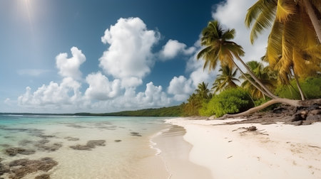 Tropical beach at Seychelles, Mahe islandの素材