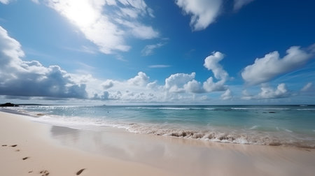 Beautiful beach at Seychelles, Praslin islandの素材