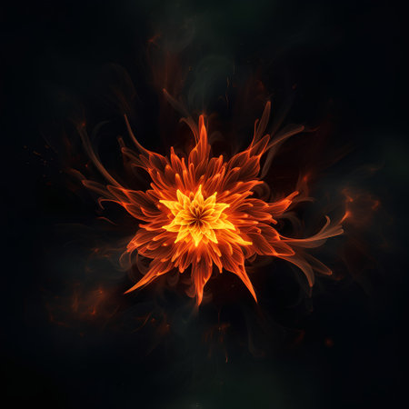 Abstract fractal. Fractal art background for creative design. Decoration for wallpaper, desktop, poster, cover booklet. Print for clothes, t-shirt. Creative illustration for designの素材