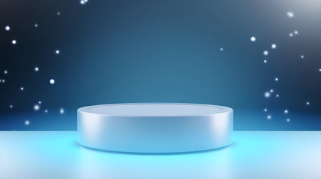 Abstract scene podium mockup. Award ceremony concept. 3d renderの素材