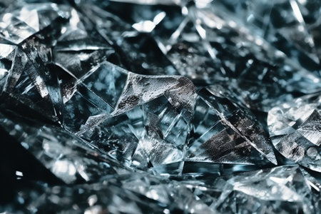 Macro shot of a crystal background. Shallow depth of field.の素材