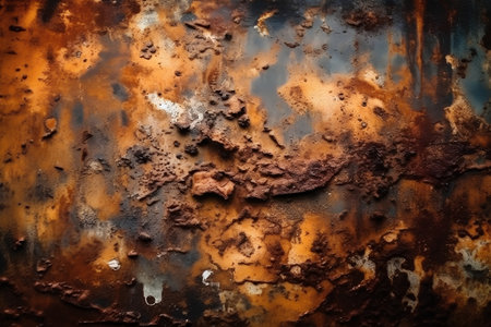 Rusty metal texture with natural patterns. Grunge background.の素材