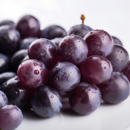 grapes on a white acrylic background. tinting. selective focusの素材