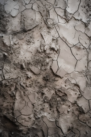Dry cracked earth texture. Abstract background and texture for design.の素材