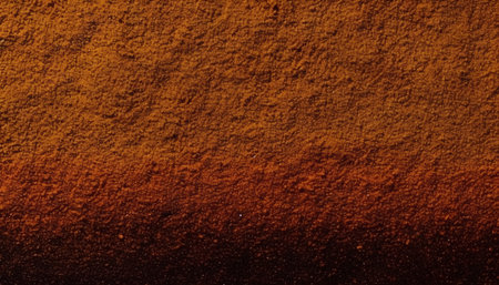 Coffee powder on the wall as a background. Texture.の素材