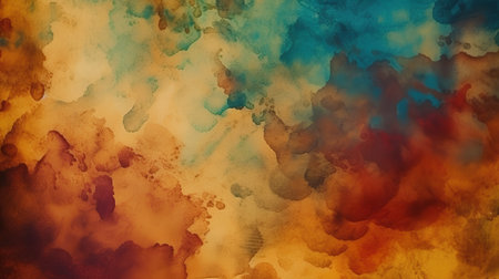 Abstract watercolor background. With different color patterns: yellow; blue; redの素材