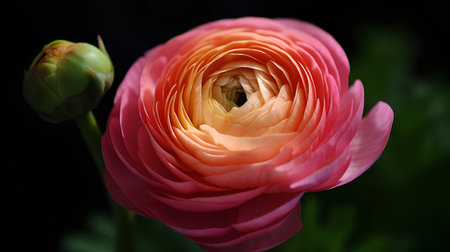 Ranunculus (persian buttercup) close-upの素材