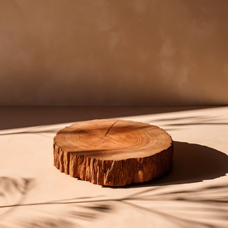 3d render of abstract background with podium for product presentation. Minimal scene with shadow overlayの素材