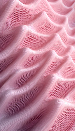 Abstract background with wavy lines. 3d rendering, 3d illustration.の素材