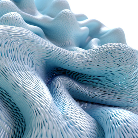 Abstract wavy background. 3d rendering, 3d illustration.の素材