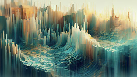 Abstract futuristic background. 3d illustration. Can be used as a wallpaper.の素材