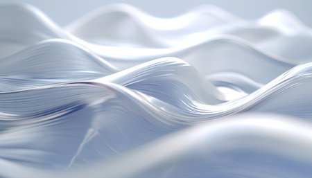 abstract background with smooth lines in blue and white colors, 3d renderの素材