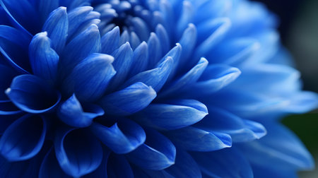 Blue chrysanthemum flower macro close up, floral backgroundの素材