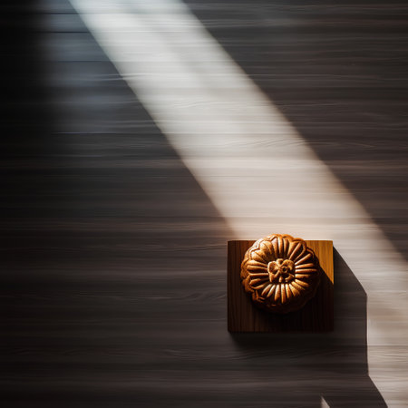 Wooden background with a shadow from the sun, 3d renderの素材