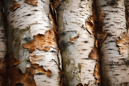 birch bark texture as very nice natural background, nature seriesの素材