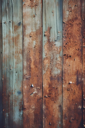 Old wooden planks, perfect for textures and backgrounds. Toned.の素材