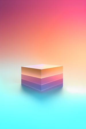 Abstract background with 3d podium. Vector illustration. Eps 10.の素材