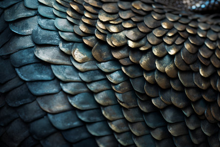 Close up of snake skin texture for background and design art work.の素材