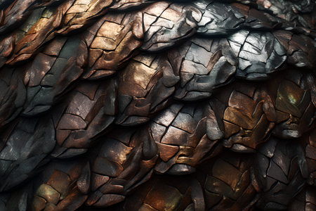 Pine cone background. 3d rendering, 3d illustration.の素材
