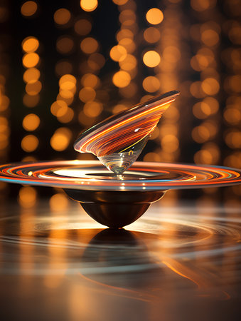 Abstract background with luminous swirling. Glowing spiral cover. 3d renderingの素材