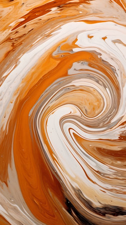 abstract background of acrylic paint in brown and white colors. macroの素材