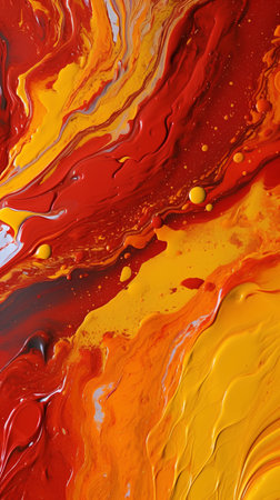 Traditional Ottoman Turkish marbling art patterns as abstract colorful background (close-up shot)の素材