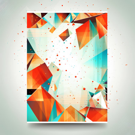 Abstract polygonal background with triangles. Vector illustration. Eps 10の素材