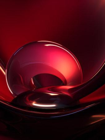 3d illustration of abstract geometric composition,digital fractal art works.の素材